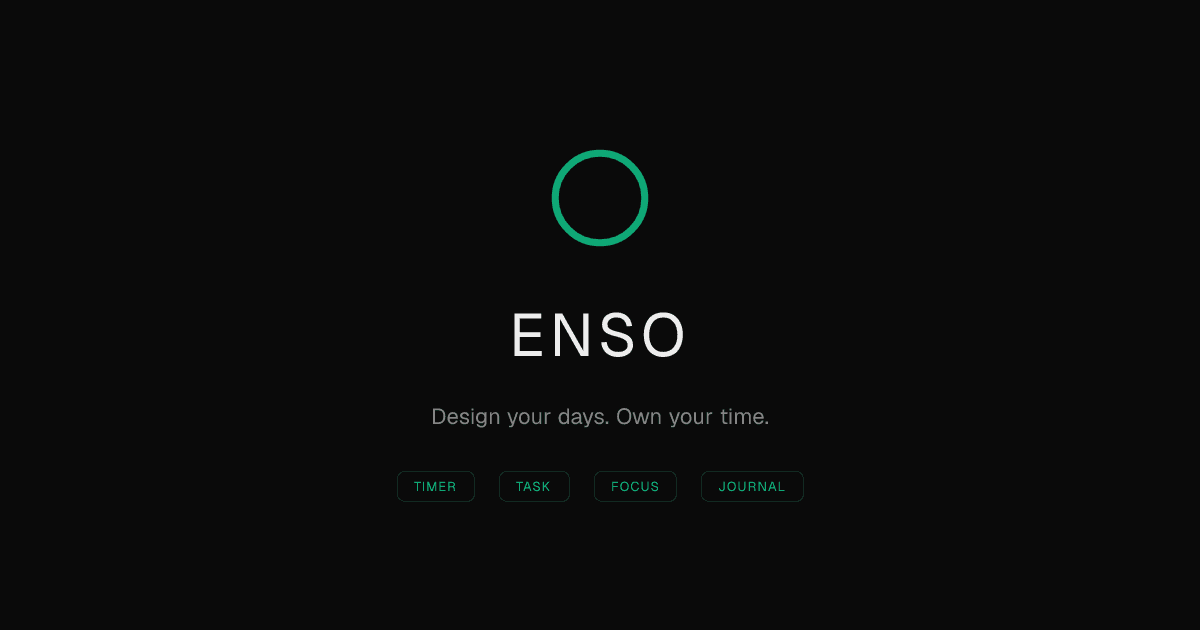 ENSO — Design your days.